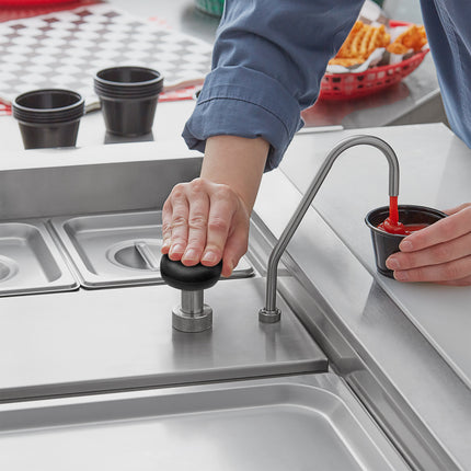 Vòi bơm inox có nắp ServSense 12 ml cho khay hotel pan cỡ 1/3 sâu 15 cm