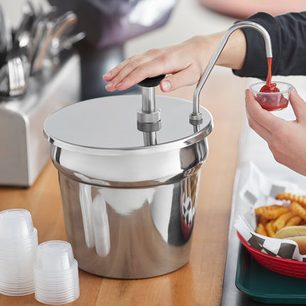 Vòi bơm inox có nắp ServSense 18 ml cho khay lồng 6,6 lít