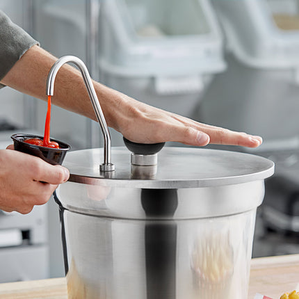Vòi bơm inox có nắp ServSense 18 ml cho khay lồng 10,4 lít