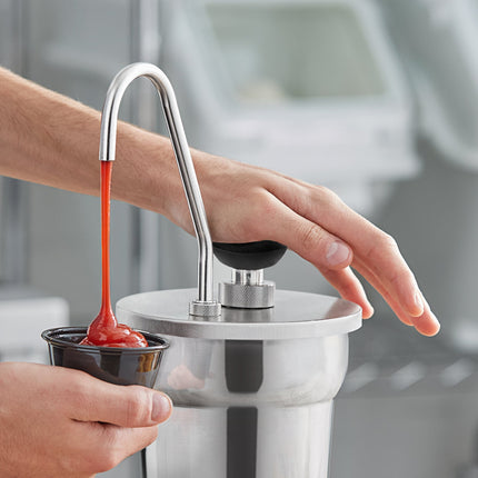 Vòi bơm inox có nắp ServSense 15 ml cho khay lồng 2,4 lít
