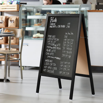 Bảng viết bút chữ A khung gỗ đen Choice 64 x 107 cm