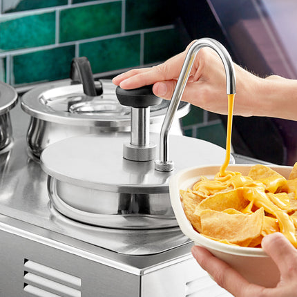 Bình phân phối dạng bơm ServSense inox 15 ml kèm khay lồng 3,8 lít