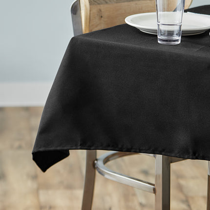 Khăn trải bàn vải polyester 100% đen vuông Choice 183 cm x 183 cm