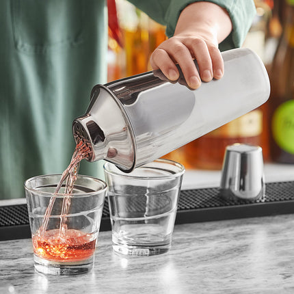 Bình lắc cocktail cobbler 3 mảnh thép không gỉ Acopa 828 ml