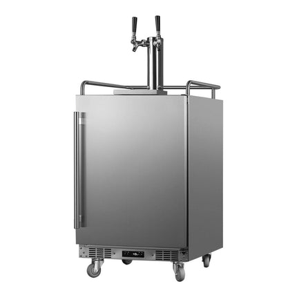 Tủ ủ bia kiêm máy rót rượu vang âm tủ trong / ngoài trời Summit Appliance SBC682WKDTWIN 61 cm với 2 vòi