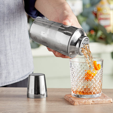 Bình lắc cocktail cobbler 3 mảnh thép không gỉ Acopa 355 ml