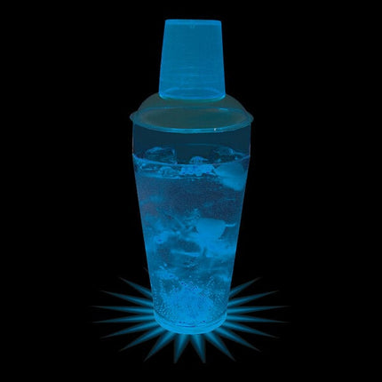 Ly lắc nhựa tùy chỉnh có đèn LED xanh dương 592 ml - Thùng 50 cái