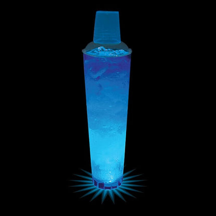 Ly lắc nhựa tùy chỉnh có đèn LED xanh dương 946 ml - Thùng 25 cái