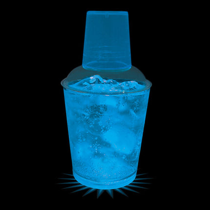 Ly lắc nhựa tùy chỉnh có đèn LED xanh dương 355 ml - Thùng 50 cái