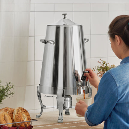 Bình đun cà phê inox cao cấp Choice Deluxe 80 cốc (19 lít) viền mạ crôm