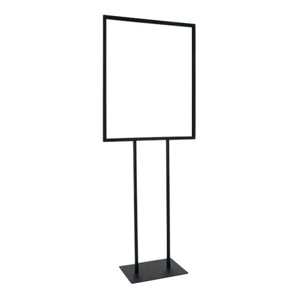 Giá đỡ bảng thông báo đứng bằng kim loại Econoco 56 x 71 cm màu đen nhám chân đế phẳng - BH28/MAB