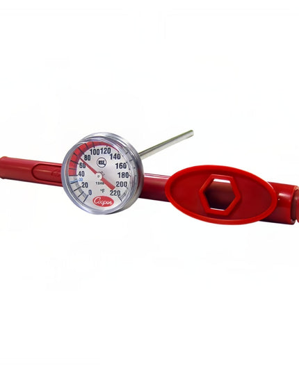 Cooper 124602 Nhiệt Kế Bỏ Túi Mặt Số 2.5 cm Que Đo 12.7 cm, 0 Đến 220 Độ F