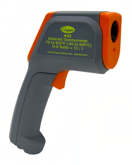 Nhiệt Kế Hồng Ngoại Dạng Súng Cooper 422-0-8 Laser Đo Khoảng Cách Nhiệt Độ -76 Đến 932 F