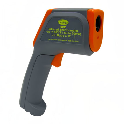 Nhiệt Kế Hồng Ngoại Dạng Súng Cooper 422-0-8 Laser Đo Khoảng Cách Nhiệt Độ -76 Đến 932 F