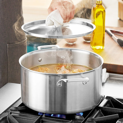 Nồi nấu súp thép không gỉ ba lớp Vigor SS3 Series 11,4 lít, kèm nắp