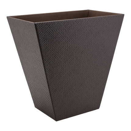 Thùng rác khách sạn room360 Java 12,1 lít nâu giả Pandan Slender Flare Wastebasket - Gói 4 cái