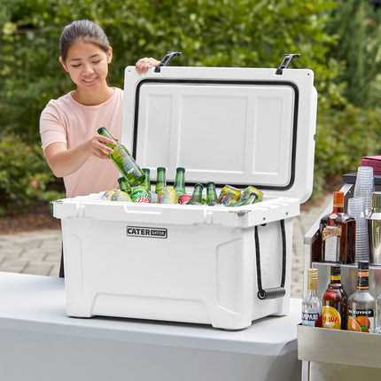 Thùng đá ngoài trời quay khuôn CaterGator CG45WH trắng 45 Qt (42,6 lít)
