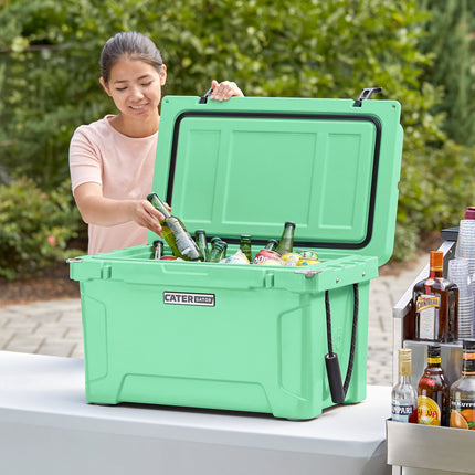 Thùng giữ lạnh ngoài trời đúc quay CaterGator CG45SF màu xanh biển 43 lít