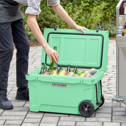 Thùng đá giữ lạnh ngoài trời di động CaterGator CG45SFW 43 lít màu xanh bọt biển