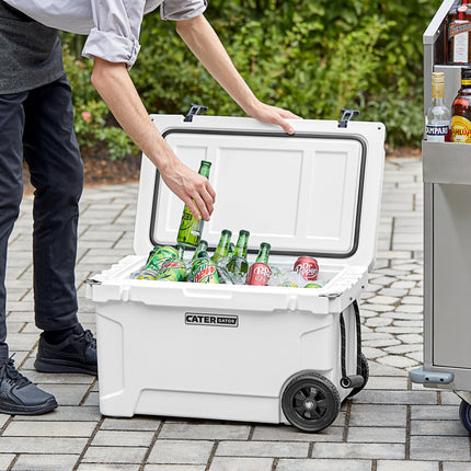 Thùng giữ lạnh ngoài trời di động đúc quay CaterGator CG45WHW màu trắng 43 lít