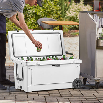 Thùng đá di động đúc quay CaterGator CG100WHW màu trắng 104 lít