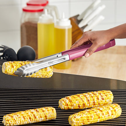 Kẹp gắp inox răng cưa cán bọc tím không gây dị ứng Choice 41 cm