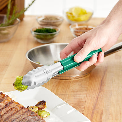 Kẹp gắp vỏ sò thép không gỉ tay cầm bọc xanh lá Choice 24 cm