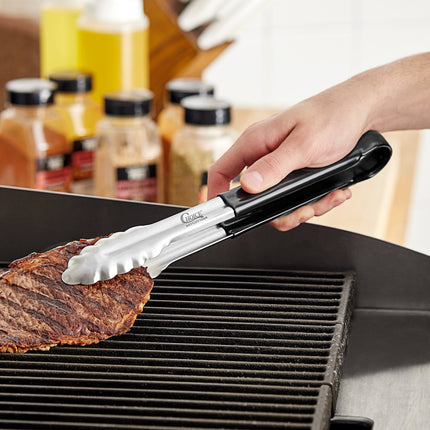 Kẹp gắp thép không gỉ đầu vỏ sò tay cầm phủ đen Choice 30 cm