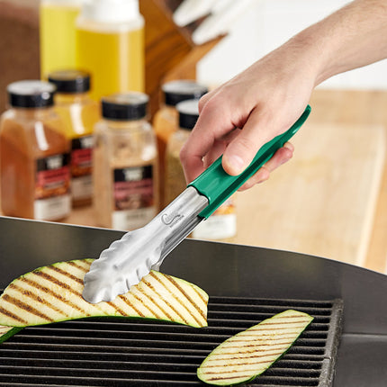 Kẹp gắp răng cưa thép không gỉ tay cầm phủ xanh Choice 30 cm