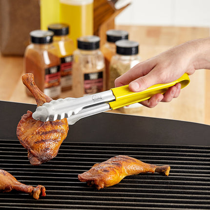 Kẹp gắp thép không gỉ răng cưa tay cầm bọc vàng Choice 30 cm