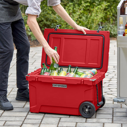 Thùng đá giữ lạnh ngoài trời di động CaterGator CG45REDW 43 lít màu đỏ