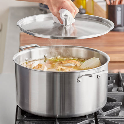 Nồi nấu súp thép không gỉ ba lớp Vigor SS3 Series 18,9 lít, kèm nắp