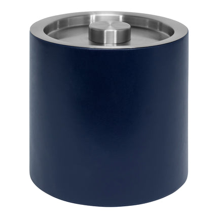 Xô đựng đá giả da room360 London 3,3 lít màu navy nắp bạc - Thùng 4 cái