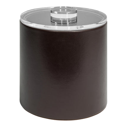 Xô đựng đá bọc da PU room360 London 3,3 lít màu nâu kèm nắp acrylic - Thùng 4 cái