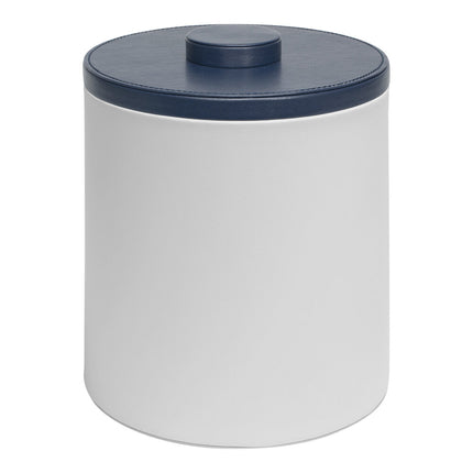 Xô đựng đá giả da màu trắng kèm nắp xanh navy room360 London 3,3 lít - Thùng 4 cái