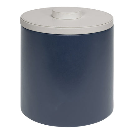 Xô đựng đá bọc da PU room360 London 3,3 lít màu xanh navy kèm nắp trắng - Thùng 4 cái