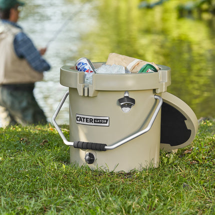 Thùng giữ lạnh ngoài trời tròn CaterGator CCG20TAN màu nâu 19 lít