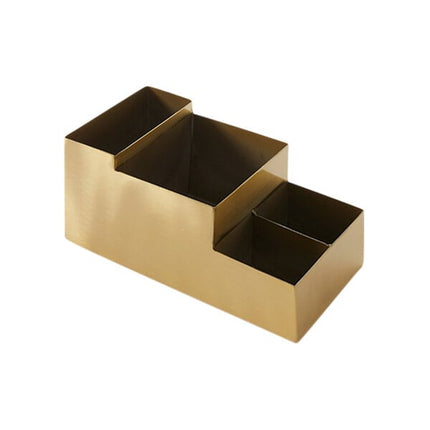 Khay đựng dụng cụ bar/cà phê thép không gỉ vàng mờ American Metalcraft BARG5 20,3 x 10,2 cm