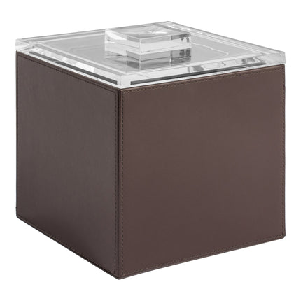 Xô đựng đá vuông da giả màu nâu room360 London 3,3 lít nắp acrylic - Thùng 4 cái