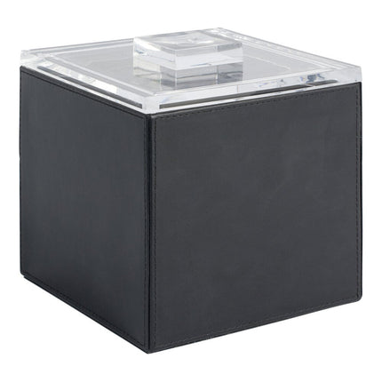 Xô đựng đá vuông da giả đen room360 London 3,3 lít, nắp acrylic - Thùng 4 cái