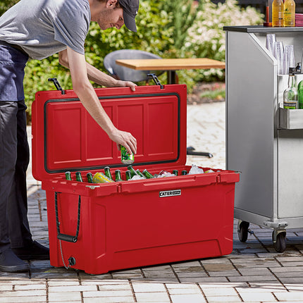 Thùng đá đúc quay CaterGator CG100RED màu đỏ 104 lít