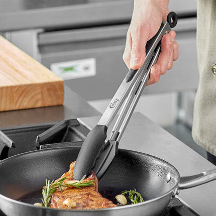 Kẹp gắp khóa đầu silicone tay cầm chống trượt đen Choice 30 cm