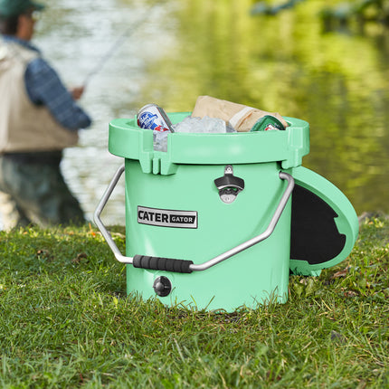 Thùng đá giữ lạnh ngoài trời tròn CaterGator CCG20SF 19 lít, xanh biển