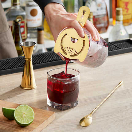 Bộ ly khuấy cocktail Acopa 4 món 739 ml kèm phụ kiện mạ vàng