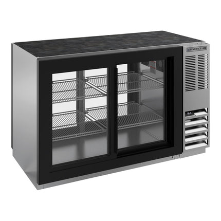 Tủ mát sau quầy bar cửa kính trượt xuyên thép không gỉ Beverage-Air BB48HC 122 cm