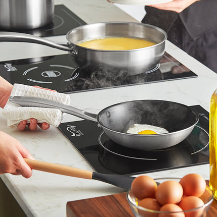 Chảo chiên chống dính thép không gỉ ba lớp Vigor SS3 Series 20 cm, phủ Excalibur