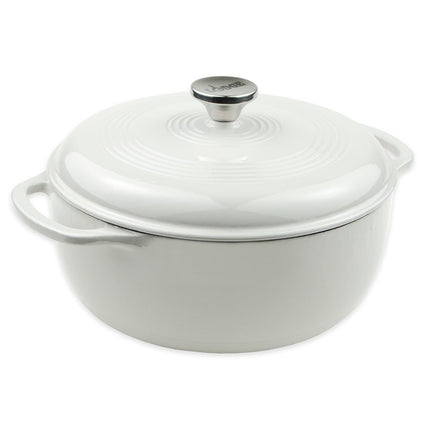 Nồi Gang Tráng Men Lodge EC6D13 5.7 lít Màu Oyster White