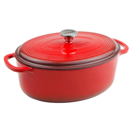 Nồi Gang Lodge EC70D43 6.6 l Men Màu Đỏ