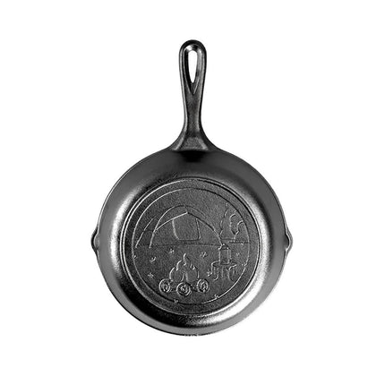 Chảo Gang Lodge Wanderlust L5SKWND Tròn 20.3 cm Họa Tiết Lều