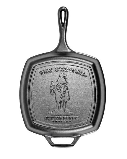 Chảo Nướng Gang Vuông Lodge L8SGPYW Yellowstone Cowboy 26.7 cm